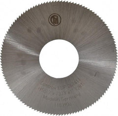 Controx - 3" Diam x 0.0313" Blade Thickness x 1" Arbor Hole Diam, 128 Tooth Slitting & Slotting Saw - Arbor Connection, Right Hand, Uncoated, M2 High Speed Steel, Concave Ground - Benchmark Tooling