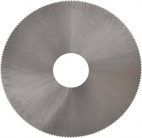 Controx - 4" Diam x 0.02" Blade Thickness x 1" Arbor Hole Diam, 160 Tooth Slitting and Slotting Saw - Arbor Connection, Right Hand, Uncoated, Cobalt, Concave Ground - Benchmark Tooling