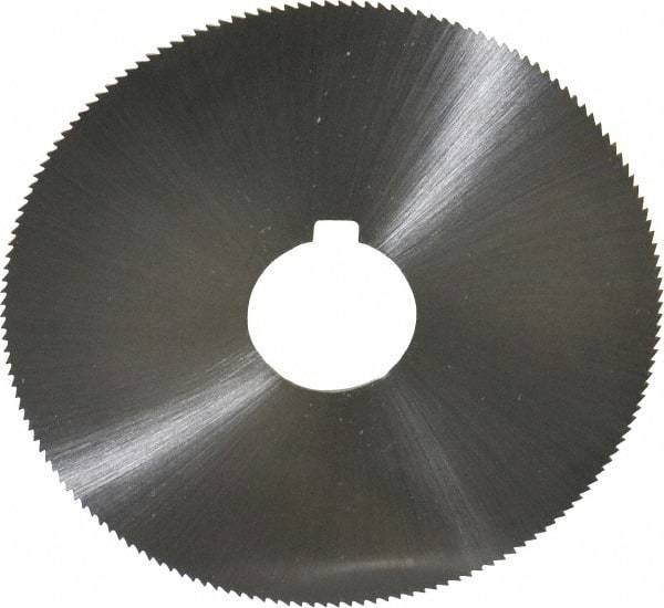 Controx - 4" Diam x 0.0313" Blade Thickness x 1" Arbor Hole Diam, 160 Tooth Slitting and Slotting Saw - Arbor Connection, Right Hand, Uncoated, Cobalt, Concave Ground - Benchmark Tooling