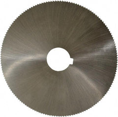 Controx - 5" Diam x 0.0469" Blade Thickness x 1" Arbor Hole Diam, 160 Tooth Slitting and Slotting Saw - Arbor Connection, Right Hand, Uncoated, Cobalt, Concave Ground, Contains Keyway - Benchmark Tooling