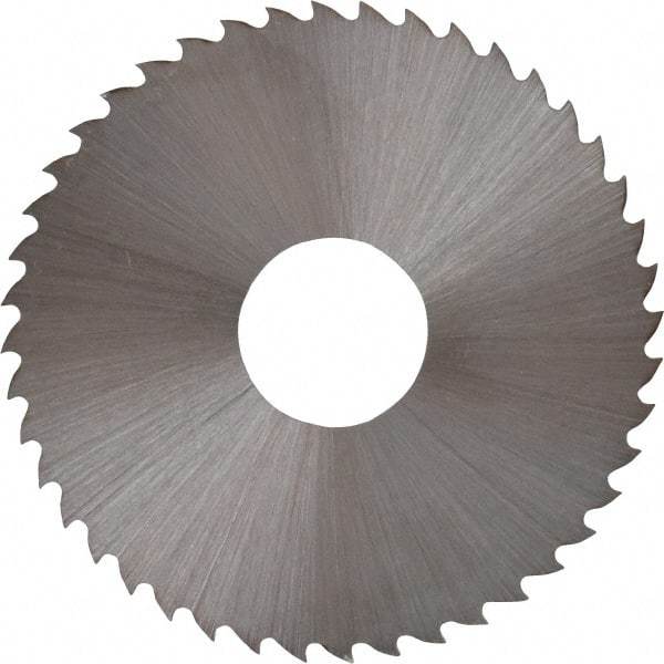 Controx - 1-3/4" Diam x 0.02" Blade Thickness x 1/2" Arbor Hole Diam, 44 Tooth Slitting and Slotting Saw - Arbor Connection, Right Hand, Uncoated, High Speed Steel, 15° Rake, Concave Ground - Benchmark Tooling