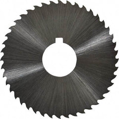 Controx - 1-3/4" Diam x 0.04" Blade Thickness x 1/2" Arbor Hole Diam, 44 Tooth Slitting and Slotting Saw - Arbor Connection, Right Hand, Uncoated, Cobalt, 15° Rake, Concave Ground, Contains Keyway - Benchmark Tooling