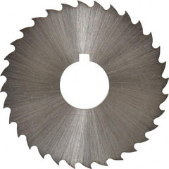 Controx - 1-3/4" Diam x 1/16" Blade Thickness x 1/2" Arbor Hole Diam, 32 Tooth Slitting and Slotting Saw - Arbor Connection, Right Hand, Uncoated, Cobalt, 15° Rake, Concave Ground, Contains Keyway - Benchmark Tooling