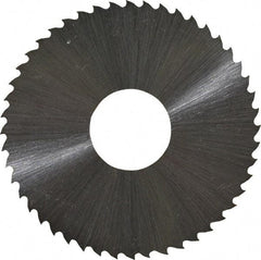 Controx - 2" Diam x 0.02" Blade Thickness x 5/8" Arbor Hole Diam, 48 Tooth Slitting and Slotting Saw - Arbor Connection, Right Hand, Uncoated, High Speed Steel, 15° Rake, Concave Ground - Benchmark Tooling