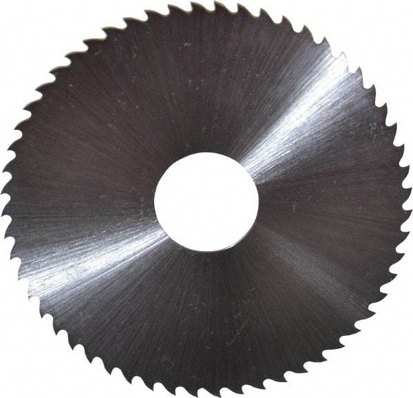 Controx - 2-1/2" Diam x 0.0313" Blade Thickness x 5/8" Arbor Hole Diam, 56 Tooth Slitting & Slotting Saw - Arbor Connection, Right Hand, Uncoated, M2 High Speed Steel, 15° Rake, Concave Ground - Benchmark Tooling