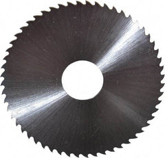 Controx - 2-1/2" Diam x 0.0313" Blade Thickness x 5/8" Arbor Hole Diam, 56 Tooth Slitting & Slotting Saw - Arbor Connection, Right Hand, Uncoated, M2 High Speed Steel, 15° Rake, Concave Ground - Benchmark Tooling