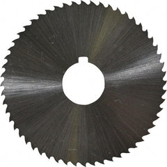 Controx - 2-1/2" Diam x 0.0469" Blade Thickness x 5/8" Arbor Hole Diam, 56 Tooth Slitting and Slotting Saw - Arbor Connection, Right Hand, Uncoated, Cobalt, 15° Rake, Concave Ground, Contains Keyway - Benchmark Tooling