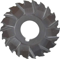 Controx - 2" Blade Diam x 1/16" Blade Thickness, 5/8" Hole, 22 Teeth, Cobalt Side Chip Saw - Staggered Tooth, Arbor Connection, Right Hand Cut, Uncoated, with Keyway - Benchmark Tooling