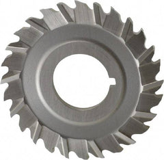 Controx - 2-1/2" Blade Diam x 1/8" Blade Thickness, 7/8" Hole, 28 Teeth, Cobalt Side Chip Saw - Staggered Tooth, Arbor Connection, Right Hand Cut, Uncoated, with Keyway - Benchmark Tooling