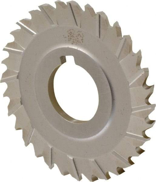 Controx - 3" Blade Diam x x 0.1563" Blade Thickness, 1" Hole, 32 Teeth, Cobalt Side Chip Saw - Staggered Tooth, Arbor Connection, Right Hand Cut, Uncoated, with Keyway - Benchmark Tooling