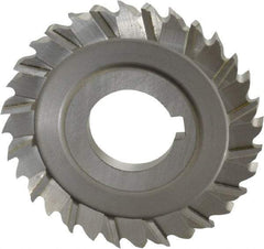 Controx - 3" Blade Diam x x 0.2188" Blade Thickness, 1" Hole, 32 Teeth, Cobalt Side Chip Saw - Staggered Tooth, Arbor Connection, Right Hand Cut, Uncoated, with Keyway - Benchmark Tooling