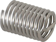 Heli-Coil - 1/2-13 UNC, 1" OAL, Free Running Helical Insert - 14-1/8 Free Coils, Tanged, Stainless Steel, 2D Insert Length - Benchmark Tooling