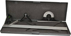 SPI - 4 Piece, 18" Combination Square Set - 1/16, 1/32, 1/64 & 1/8" (4R) Graduation, Hardened Steel Blade, Hardened Steel Center, Protractor & Square Head - Benchmark Tooling