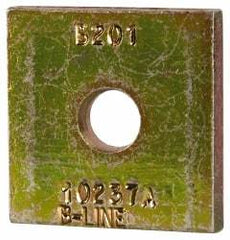 Cooper B-Line - 3/8" Rod, Zinc Dichromate Steel Square Strut Washer - 3/8" Bolt, Used with Cooper B Line Metal Framing Channels - Benchmark Tooling