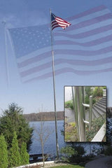 Vestil - Flag Poles & Kits Type: Flag Pole Mounting: Portable - Benchmark Tooling