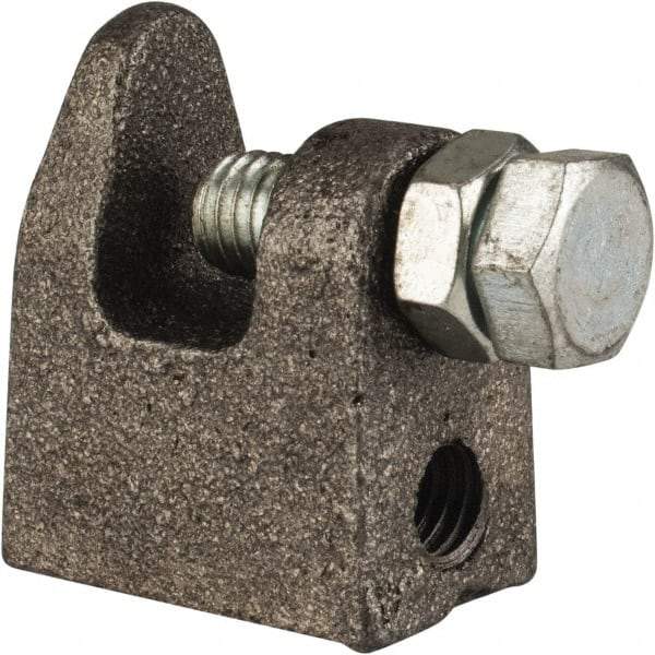 Cooper B-Line - 3/4" Max Flange Thickness, 1/2" Rod Top Beam Clamp - 700 Lb Capacity, Malleable Iron - Benchmark Tooling