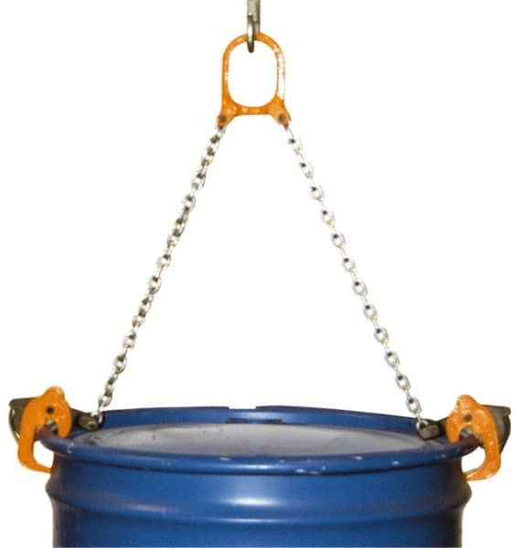 Vestil - 2,000 Lb Load Capacity, 30 & 55 Gal Drum Lifter - For 30 Gal & 55 Gal Drums - Benchmark Tooling