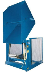 Vestil - 6,000 Lb Load Capacity, Steel Box Dumper - 68" Wide x 68" Long x 65" High, Blue - Benchmark Tooling