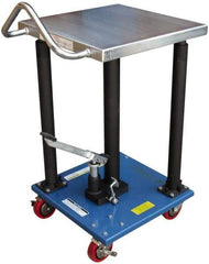 Vestil - 500 Lb Capacity Manual Hydraulic Post Lift Table - 31" Lift Height, 18" Platform Length x 18" Platform Width - Benchmark Tooling