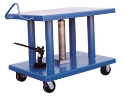 Vestil - 6,000 Lb Capacity Manual Hydraulic Post Lift Table - 36" Lift Height, 36" Platform Length x 24" Platform Width - Benchmark Tooling