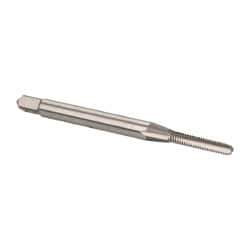 OSG - #2-56 UNC 2B 3 Flute Bright Finish Vanadium High Speed Steel Straight Flute Machine Tap - Bottoming, Right Hand Thread, 1-3/4" OAL, 7/16" Thread Length, H2 Limit, Oversize - Exact Industrial Supply
