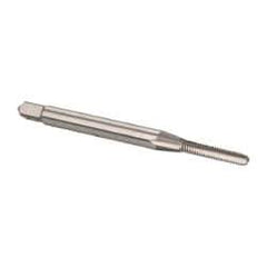 OSG - #2-56 UNC 2B 3 Flute Bright Finish Vanadium High Speed Steel Straight Flute Machine Tap - Bottoming, Right Hand Thread, 1-3/4" OAL, 7/16" Thread Length, H2 Limit, Oversize - Exact Industrial Supply