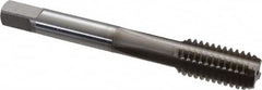 OSG - 7/16-14 UNC 4 Flute Nitride Finish Vanadium High Speed Steel Straight Flute Machine Tap - Bottoming, Right Hand Thread, 3-5/32" OAL, 1-7/16" Thread Length, H3 Limit, Oversize - Exact Industrial Supply