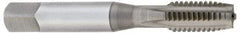 OSG - 7/16-14 UNC 4 Flute Nitride Finish Vanadium High Speed Steel Straight Flute Machine Tap - Plug, Right Hand Thread, 3-5/32" OAL, 1-7/16" Thread Length, H3 Limit, Oversize - Exact Industrial Supply