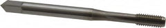 OSG - M5x0.80 Metric Coarse 3 Flute Nitride Finish Vanadium High Speed Steel Straight Flute Machine Tap - Bottoming, Right Hand Thread, 2-3/8" OAL, 7/8" Thread Length, D5 Limit, Oversize - Exact Industrial Supply