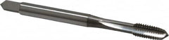 OSG - M5x0.80 Metric Coarse 3 Flute Nitride Finish Vanadium High Speed Steel Straight Flute Machine Tap - Plug, Right Hand Thread, 2-3/8" OAL, 7/8" Thread Length, D5 Limit, Oversize - Exact Industrial Supply