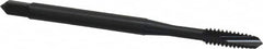 OSG - #6-32 UNC, 2 Flute, Oxide Finish, Vanadium High Speed Steel Spiral Point Tap - Plug Chamfer, Right Hand Thread, 2" OAL, 11/16" Thread Length, 0.141" Shank Diam, 2B Class of Fit, Series 280 - Exact Industrial Supply