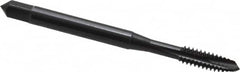 OSG - #10-24 UNC, 3 Flute, Oxide Finish, Vanadium High Speed Steel Spiral Point Tap - Plug Chamfer, Right Hand Thread, 2-3/8" OAL, 7/8" Thread Length, 0.194" Shank Diam, 2B/3B Class of Fit, Series 280 - Exact Industrial Supply