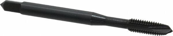 OSG - #10-32 UNF, 3 Flute, Oxide Finish, Vanadium High Speed Steel Spiral Point Tap - Plug Chamfer, Right Hand Thread, 2-3/8" OAL, 7/8" Thread Length, 0.194" Shank Diam, Series 280 - Exact Industrial Supply