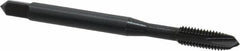 OSG - #10-32 UNF, 3 Flute, Oxide Finish, Vanadium High Speed Steel Spiral Point Tap - Plug Chamfer, Right Hand Thread, 2-3/8" OAL, 7/8" Thread Length, 0.194" Shank Diam, Series 280 - Exact Industrial Supply