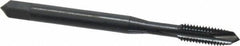 OSG - #10-32 UNF, 3 Flute, Oxide Finish, Vanadium High Speed Steel Spiral Point Tap - Plug Chamfer, Right Hand Thread, 2-3/8" OAL, 7/8" Thread Length, 0.194" Shank Diam, Series 280 - Exact Industrial Supply