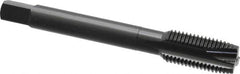 OSG - 7/16-20 UNF, 3 Flute, Oxide Finish, Vanadium High Speed Steel Spiral Point Tap - Plug Chamfer, Right Hand Thread, 3-5/32" OAL, 1-7/16" Thread Length, 0.323" Shank Diam, Series 280 - Exact Industrial Supply