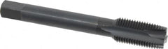 OSG - 1/2-20 UNF, 3 Flute, Oxide Finish, Vanadium High Speed Steel Spiral Point Tap - Plug Chamfer, Right Hand Thread, 3-3/8" OAL, 1-21/32" Thread Length, 0.367" Shank Diam, Series 280 - Exact Industrial Supply
