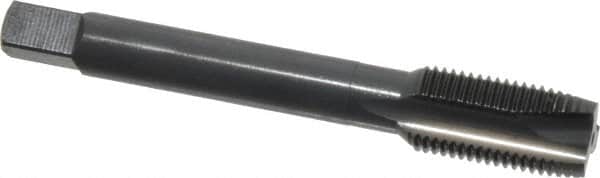 OSG - 1/2-20 UNF, 3 Flute, Oxide Finish, Vanadium High Speed Steel Spiral Point Tap - Plug Chamfer, Right Hand Thread, 3-3/8" OAL, 1-21/32" Thread Length, 0.367" Shank Diam, 3B Class of Fit, Series 280 - Exact Industrial Supply