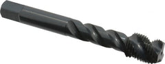 OSG - 1/2-20 UNF 3 Flute Modified Bottoming Spiral Flute Tap - Vanadium High Speed Steel, Oxide Finish, 3-3/8" OAL, Right Hand Flute, Right Hand Thread, H2, Series 290 - Benchmark Tooling