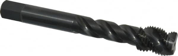 OSG - 1/2-20 UNF 3 Flute 3B Modified Bottoming Spiral Flute Tap - Vanadium High Speed Steel, Oxide Finish, 3-3/8" OAL, Right Hand Flute, Right Hand Thread, H3, Series 290 - Benchmark Tooling