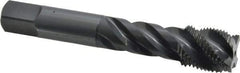 OSG - 3/4-16 UNF 4 Flute 3B Modified Bottoming Spiral Flute Tap - Vanadium High Speed Steel, Oxide Finish, 4-1/4" OAL, Right Hand Flute, Right Hand Thread, H3, Series 290 - Benchmark Tooling