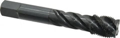 OSG - 3/4-16 UNF 4 Flute 2B Modified Bottoming Spiral Flute Tap - Vanadium High Speed Steel, Oxide Finish, 4-1/4" OAL, Right Hand Flute, Right Hand Thread, H5, Series 290 - Benchmark Tooling