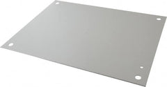 Cooper B-Line - 13" OAW x 17" OAH Powder Coat Finish Electrical Enclosure Nonperforated Panel - 20" x 16" Box, 12 Gauge Steel, Use with 20166RHC - Benchmark Tooling