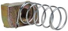 Cooper B-Line - 1/2-13" Rod, Zinc Dichromate Steel Spring Strut Nut - 2000 Lb Capacity, 1/2-13" Bolt, Used with Cooper B Line B22, B24, B26 & B32 Channel & Strut - Benchmark Tooling