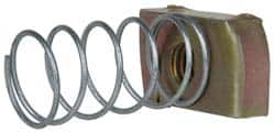 Cooper B-Line - 3/8-16" Rod, Zinc Dichromate Steel Spring Strut Nut - 1100 Lb Capacity, 3/8-16" Bolt - Benchmark Tooling