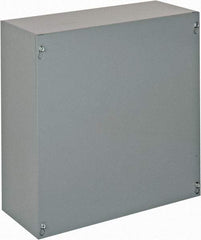 Cooper B-Line - Steel Junction Box Enclosure Screw Flat Cover - NEMA 1, 15" Wide x 15" High x 6" Deep - Benchmark Tooling