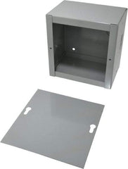 Cooper B-Line - Steel Junction Box Enclosure Screw Flat Cover - NEMA 1, 6" Wide x 6" High x 4" Deep - Benchmark Tooling