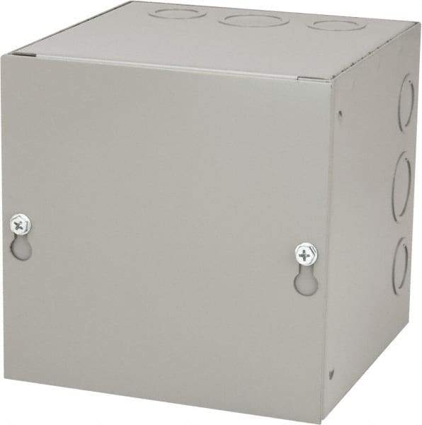 Cooper B-Line - Steel Junction Box Enclosure Screw Flat Cover - NEMA 1, 6" Wide x 6" High x 6" Deep - Benchmark Tooling