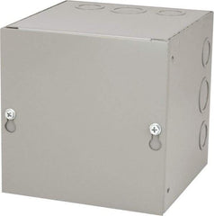 Cooper B-Line - Steel Junction Box Enclosure Screw Flat Cover - NEMA 1, 6" Wide x 6" High x 6" Deep - Benchmark Tooling