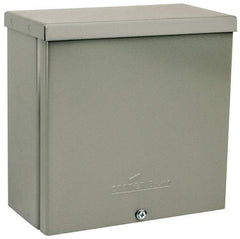 Cooper B-Line - Steel Junction Box Enclosure Screw Flat Cover - NEMA 3R, 8" Wide x 8" High x 4" Deep, Rainproof - Benchmark Tooling